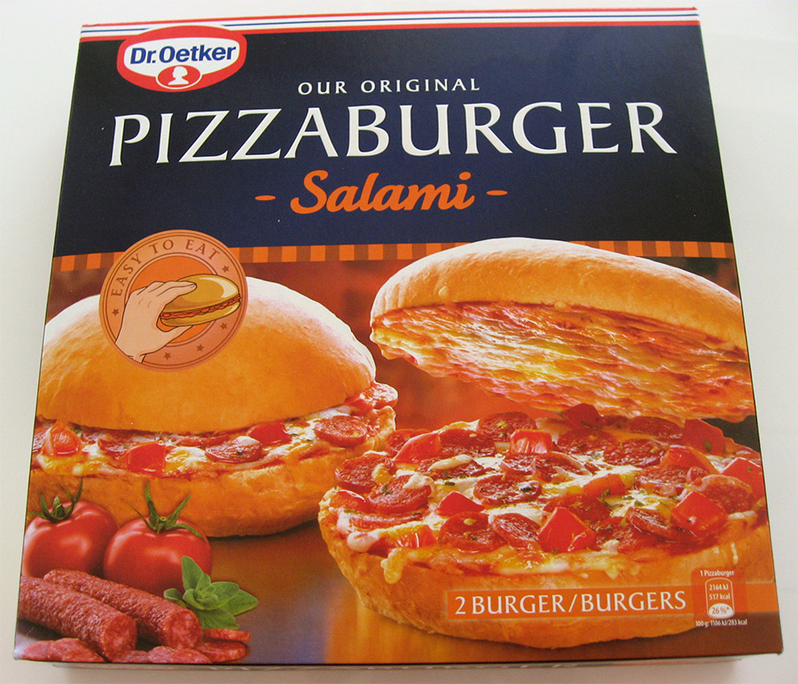 Pizzaburger pakkaus